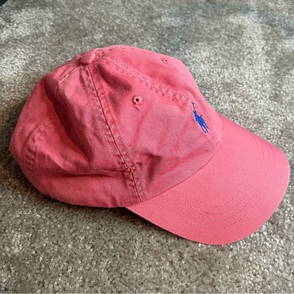 Polo Ralph Lauren Baseball Hat Cap Logo Pony Adjustable Strap Pink One Size - Picture 4 of 7